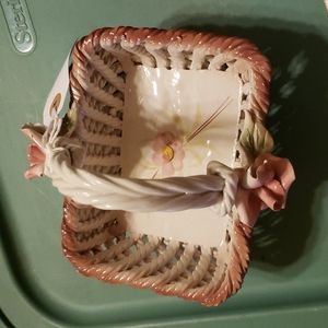 Italian porcelain basket